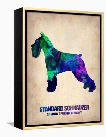 Standard Schnauzer Poster-NaxArt-Framed Stretched Canvas