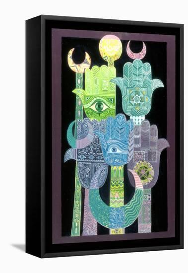 Standards (Alams in Arabic) 1992-Laila Shawa-Framed Premier Image Canvas