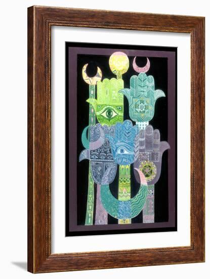 Standards (Alams in Arabic) 1992-Laila Shawa-Framed Giclee Print