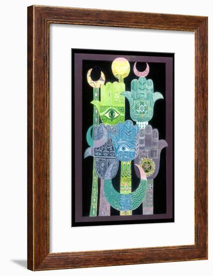 Standards (Alams in Arabic) 1992-Laila Shawa-Framed Giclee Print