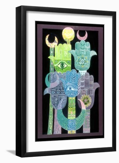 Standards (Alams in Arabic) 1992-Laila Shawa-Framed Giclee Print