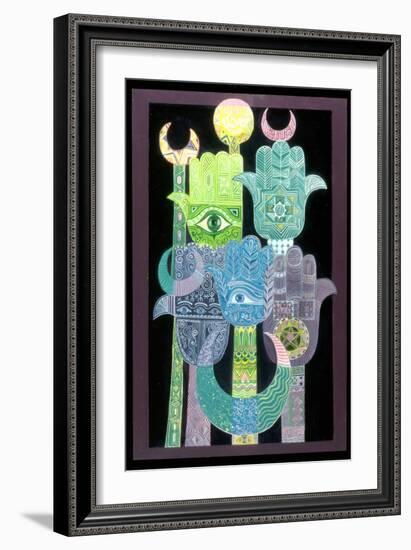 Standards (Alams in Arabic) 1992-Laila Shawa-Framed Giclee Print