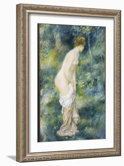 Standing Bather, 1887-Pierre-Auguste Renoir-Framed Giclee Print