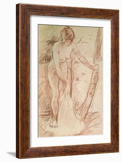 Standing Bather, 1888-Berthe Morisot-Framed Giclee Print