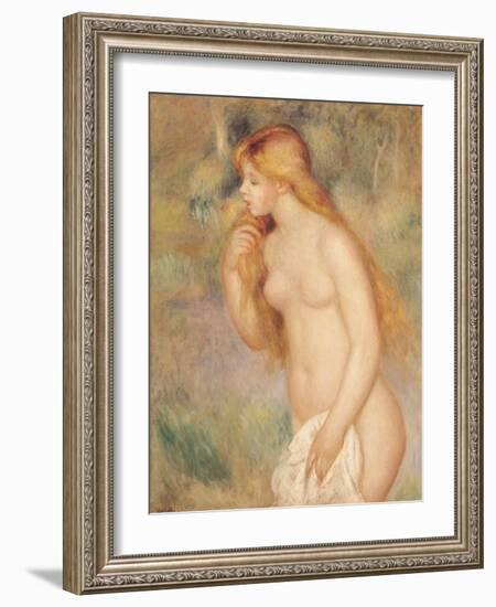 Standing Bather, 1896-Pierre-Auguste Renoir-Framed Giclee Print