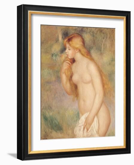 Standing Bather, 1896-Pierre-Auguste Renoir-Framed Giclee Print