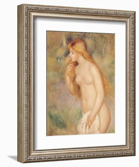Standing Bather, 1896-Pierre-Auguste Renoir-Framed Giclee Print