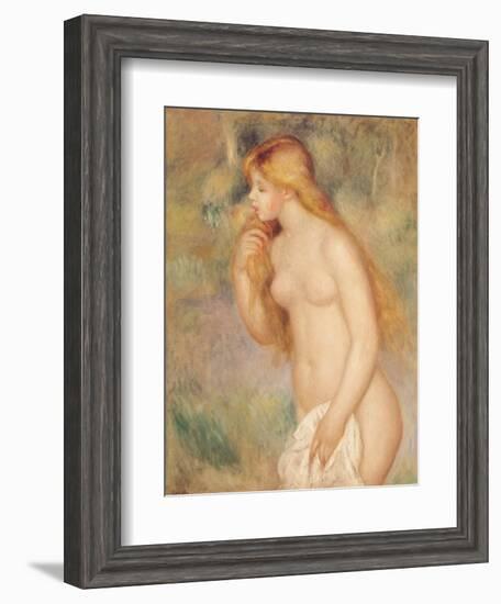 Standing Bather, 1896-Pierre-Auguste Renoir-Framed Giclee Print