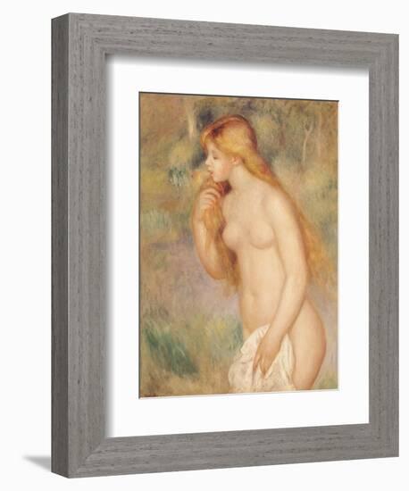 Standing Bather, 1896-Pierre-Auguste Renoir-Framed Giclee Print