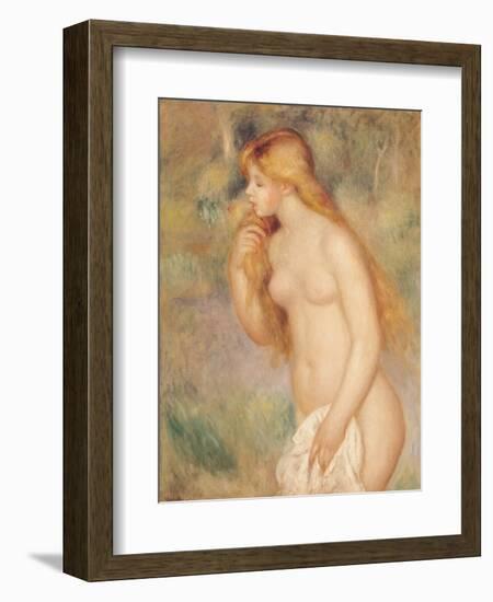 Standing Bather, 1896-Pierre-Auguste Renoir-Framed Giclee Print