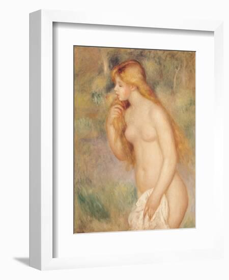 Standing Bather, 1896-Pierre-Auguste Renoir-Framed Giclee Print