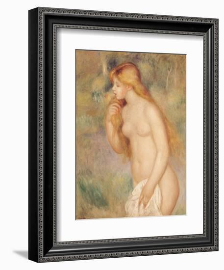 Standing Bather, 1896-Pierre-Auguste Renoir-Framed Giclee Print