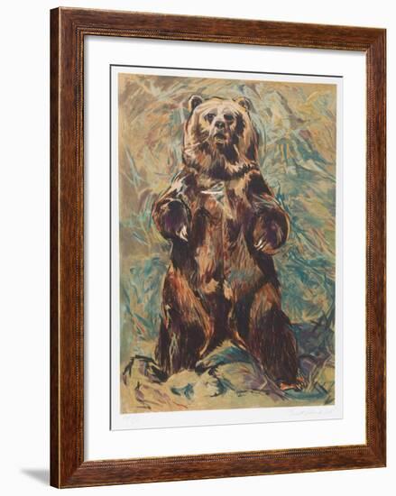 Standing Bear-Everett Hibbard-Framed Collectable Print