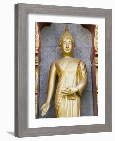 Standing Buddha Statue, Wat Chalong Temple, Phuket, Thailand, Southeast Asia, Asia-Sergio Pitamitz-Framed Photographic Print
