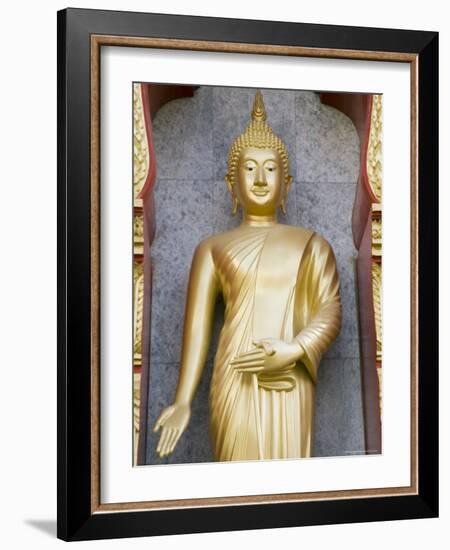 Standing Buddha Statue, Wat Chalong Temple, Phuket, Thailand, Southeast Asia, Asia-Sergio Pitamitz-Framed Photographic Print