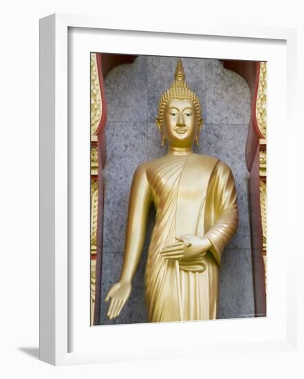 Standing Buddha Statue, Wat Chalong Temple, Phuket, Thailand, Southeast Asia, Asia-Sergio Pitamitz-Framed Photographic Print