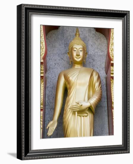 Standing Buddha Statue, Wat Chalong Temple, Phuket, Thailand, Southeast Asia, Asia-Sergio Pitamitz-Framed Photographic Print