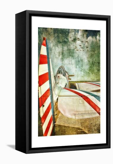 Standing By-John Rivera-Framed Stretched Canvas