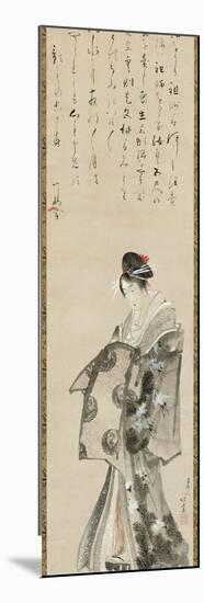 Standing Courtesan, 1801-05-Katsushika Hokusai-Mounted Giclee Print