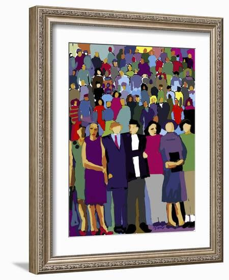 Standing Crowd-Diana Ong-Framed Giclee Print