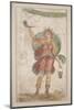Standing Deity Holding a Horn and Bucket, from Pompeii (Fresco)-Roman-Mounted Giclee Print
