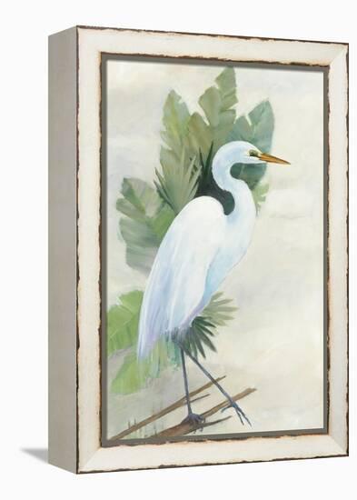 Standing Egret I Crop-Avery Tillmon-Framed Stretched Canvas