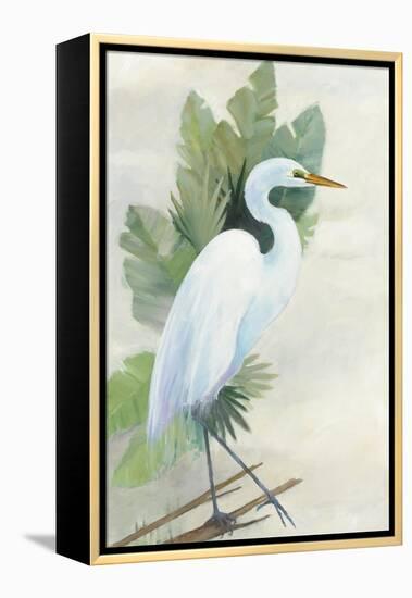 Standing Egret I Crop-Avery Tillmon-Framed Stretched Canvas