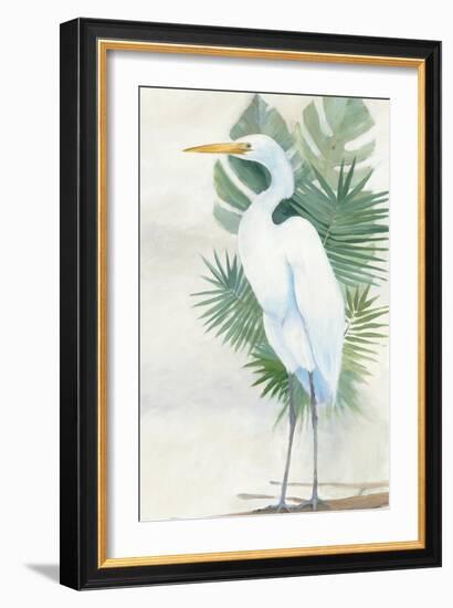 Standing Egret II Crop-Avery Tillmon-Framed Art Print