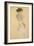 Standing Female Nude, 1912-Egon Schiele-Framed Giclee Print