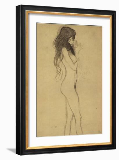 Standing Female Nude 1-Gustav Klimt-Framed Giclee Print