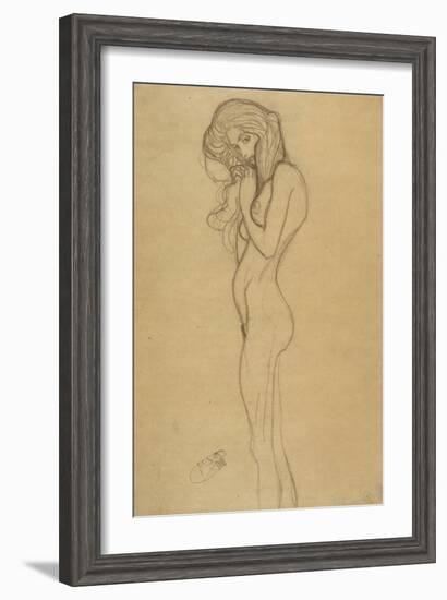 Standing Female Nude 2-Gustav Klimt-Framed Giclee Print