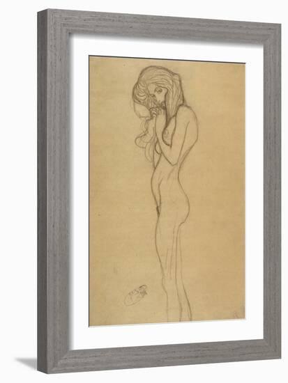 Standing Female Nude 2-Gustav Klimt-Framed Giclee Print