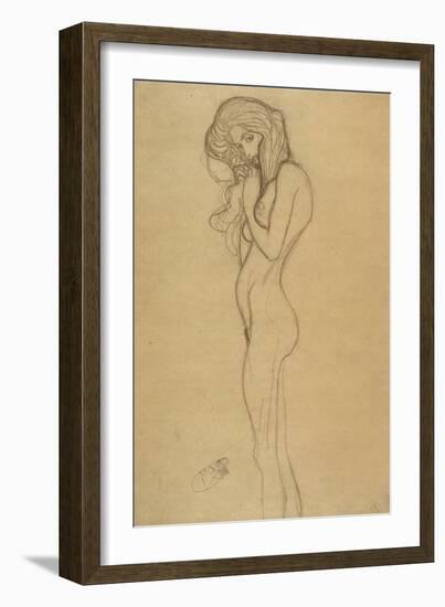 Standing Female Nude 2-Gustav Klimt-Framed Giclee Print