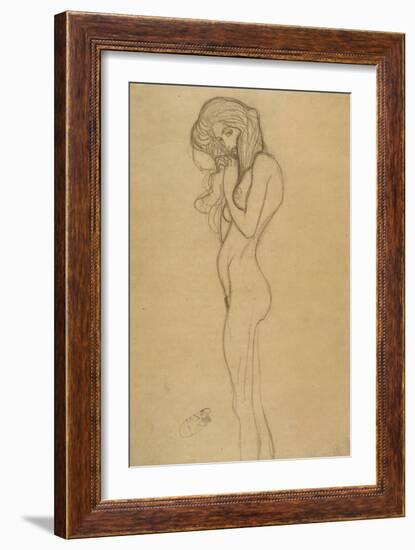 Standing Female Nude 2-Gustav Klimt-Framed Giclee Print