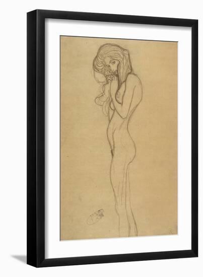 Standing Female Nude 2-Gustav Klimt-Framed Giclee Print