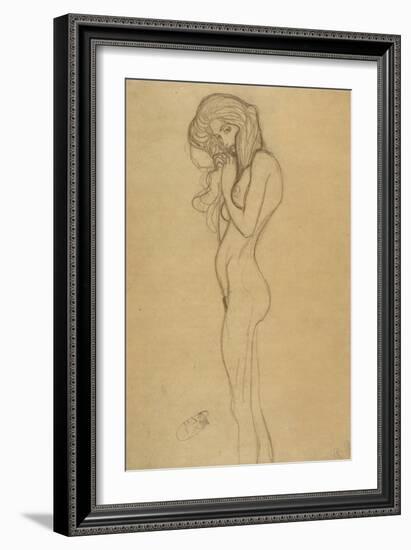 Standing Female Nude 2-Gustav Klimt-Framed Giclee Print