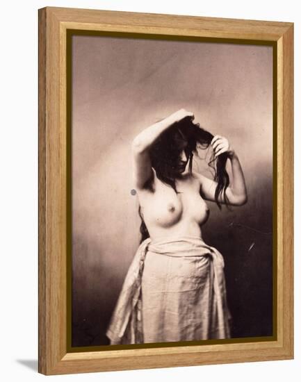 Standing Female Nude, C.1855-Gustave Le Gray-Framed Premier Image Canvas