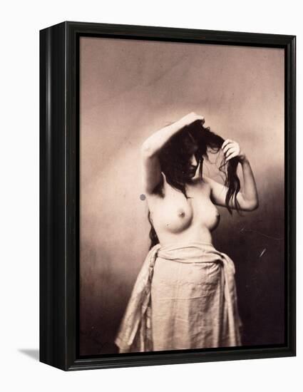 Standing Female Nude, C.1855-Gustave Le Gray-Framed Premier Image Canvas