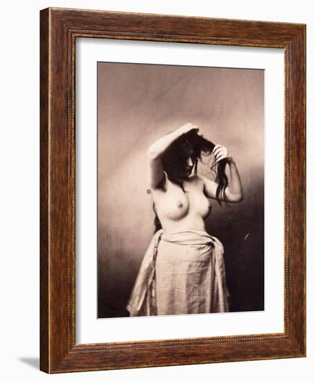 Standing Female Nude, C.1855-Gustave Le Gray-Framed Giclee Print