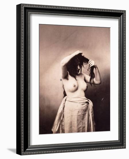 Standing Female Nude, C.1855-Gustave Le Gray-Framed Giclee Print