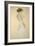 Standing Female Nude with White Shirt, 1912-Egon Schiele-Framed Giclee Print