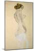 Standing Female Nude with White Shirt, 1912-Egon Schiele-Mounted Giclee Print