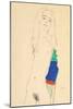 Standing Female Nude-Egon Schiele-Mounted Giclee Print