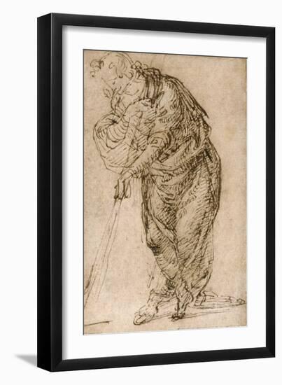 Standing Figure Leaning on a Staff, C.1510-Piero di Cosimo-Framed Giclee Print