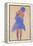 Standing Girl, Back View, 1908-Egon Schiele-Framed Premier Image Canvas