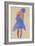 Standing Girl, Back View, 1908-Egon Schiele-Framed Giclee Print