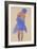 Standing Girl, Back View, 1908-Egon Schiele-Framed Giclee Print