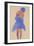 Standing Girl, Back View, 1908-Egon Schiele-Framed Giclee Print