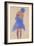 Standing Girl, Back View, 1908-Egon Schiele-Framed Giclee Print