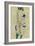 Standing Girl in Blue Dress and Green Stockings, 1913-Egon Schiele-Framed Giclee Print